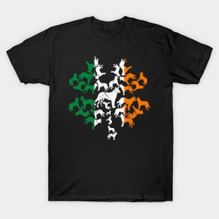 German Shepherd Shamrock Irish Flag St Patricks Day T-Shirt